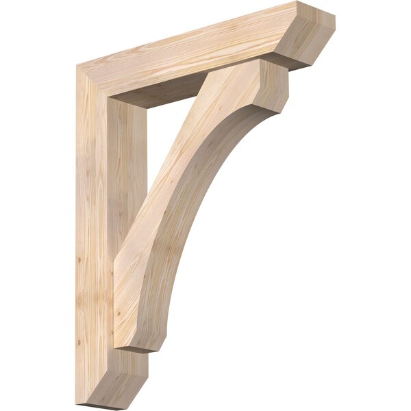 Ekena Millwork Legacy Slat Smooth Bracket w/ Offset Brace, Douglas Fir, 7 1/2"W x 36"D x 44"H BKT0806X36X44LEC06SDF - main
